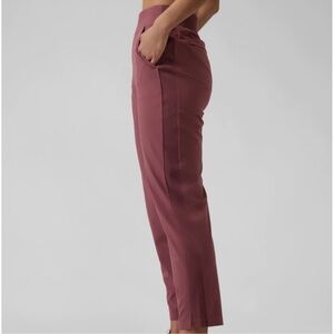 Athleta Brooklyn Ankle Pant 198671 Cropped Athletic Trouser Tawny Rose Size 24